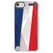 CRYSTOUCH6DRAPFRANCE - Coque rigide transparente pour Apple iPod Touch 6G avec impression Motifs drapeau de la France