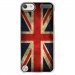 CRYSTOUCH6DRAPUKVINTAGE - Coque rigide transparente pour Apple iPod Touch 6G avec impression Motifs drapeau UK vintage