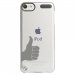 CRYSTOUCH6MAINPOUCE - Coque rigide transparente pour Apple iPod Touch 6G avec impression Motifs pouce levé