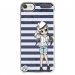 CRYSTOUCH6MANGAMARINE - Coque rigide transparente pour Apple iPod Touch 6G avec impression Motifs manga fille marin