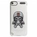 CRYSTOUCH6SKULLCASQUE - Coque rigide transparente pour Apple iPod Touch 6G avec impression Motifs tête de mort avec un casq