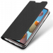 DUX-FOLIOA02SNOIR - Etui Galaxy A02s noir fin avec rabat latéral aimant invisible et coque souple