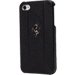 FEFFHCP5NO - coque rigide cuir noire Ferrari pour iPhone 5