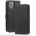 FGAMMA-IP16 - Etui portefeuille iPhone 16 noir lisse rabat latéral  patte magnétique logements cartes