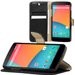 FOLIODRAG2NEXUS5NOIR - Etui folio à rabat latéral noir pour LG Google Nexus 5 rabat articulé fonction stand