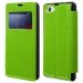 FOLIOVIEWXPEZ1COMPVERT - Etui Slim Folio View articulé vert stand pour Sony Xperia Z1 Compact