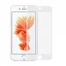 GLASS3D-IP7BLANC - Film protecteur écran intégral 3D en verre trempé pour iPhone 7 blanc