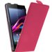 GTSLIMFUSHIAXPZ - Etui Slim à rabat fushia Xperia Z avec Film protecteur écran