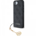 GUHCPSE4GF4GCK - Coque Guess série Charm pour iPhone 16e gris foncé