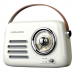 LEDWOOD-ALAMBLANC - Enceinte Bluetooth avec radio sur batterie LEDWOOD ALMA coloris blanc