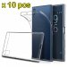 LOT-10XFITYXA1 - Lot de 10 x coques souples Xperia-XA1 ultra-fines flexibles transparentes
