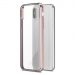 MOSHI-VITROIPXROSE - Coque iPhone X Moshi Vitros dos transparent et contour rose