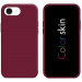 MOX-COLORSKINIP16EBURG - Coque Moxie pour iPhone 16e/17e souple flexible en gel siliconé lie de vin (bordeaux)