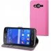 MUSLI0608-CORE4GROSE - Etui Slim Folio rose avec rabat latéral Galaxy Core 4G