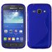 SLINEBLEUACE3 - Coque Souple Housse S-Gel Bleu bi-matières mat et brillant pour Galaxy Ace 3 S7270