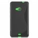 SLINENOIRLUMIA640 - Housse Coque souple en Gel S-Line noire pour Microsoft Lumia 640