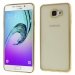 SOFTBRUSHA72016GOLD - Coque souple pour Galaxy A7-2016 avec contour gold et dos transparent