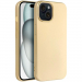SOTFMETAL-IP15GOLD - Coque souple flexible pour iPhone 15 aspect gold métalisé