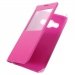 SVIEWGALJ12016FUSHIA - Etui Folio View fushia pour Galaxy J1-2016 fenêtre de visualisation
