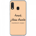 TPU0A40CHIANTEBEIGE - Coque souple pour Samsung Galaxy A40 avec impression Motifs Avant, j'étais chiante beige