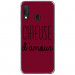 TPU0A40CHIEUSEBORDEAU - Coque souple pour Samsung Galaxy A40 avec impression Motifs Chieuse d'Amour bordeau