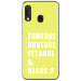 TPU0A40FUMEUSEJAUNE - Coque souple pour Samsung Galaxy A40 avec impression Motifs fumeuse et alors jaune