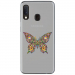 TPU0A40PAPILLONSEUL - Coque souple pour Samsung Galaxy A40 avec impression Motifs papillon psychédélique