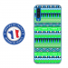 TPU0A50AZTEQUEBLEUVER - Coque souple pour Samsung Galaxy A50 avec impression Motifs aztèque bleu et vert