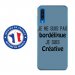 TPU0A50BORDELIQUEBLEU - Coque souple pour Samsung Galaxy A50 avec impression Motifs Je ne suis pas bordélique bleu