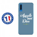 TPU0A50DIEUBLEU - Coque souple pour Samsung Galaxy A50 avec impression Motifs Appelle moi Dieu bleu