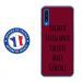 TPU0A50GENIALEBORDEAU - Coque souple pour Samsung Galaxy A50 avec impression Motifs Chiante mais Géniale bordeau