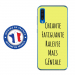 TPU0A50GENIALEJAUNE - Coque souple pour Samsung Galaxy A50 avec impression Motifs Chiante mais Géniale jaune