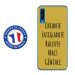 TPU0A50GENIALEOR - Coque souple pour Samsung Galaxy A50 avec impression Motifs Chiante mais Géniale or