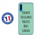 TPU0A50GENIALETURQUOISE - Coque souple pour Samsung Galaxy A50 avec impression Motifs Chiante mais Géniale turquoise