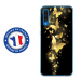 TPU0A50PAPILLONSDORES - Coque souple pour Samsung Galaxy A50 avec impression Motifs papillons dorés