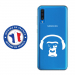 TPU0A50SINGECASQ - Coque souple pour Samsung Galaxy A50 avec impression Motifs singe avec son casque