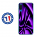 TPU0A50SOIEMAUVE - Coque souple pour Samsung Galaxy A50 avec impression Motifs soie drapée mauve