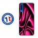 TPU0A50SOIEROSE - Coque souple pour Samsung Galaxy A50 avec impression Motifs soie drapée rose