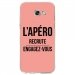 TPU0A52017APEROROSE - Coque souple pour Samsung Galaxy A5-2017 SM-A520F avec impression Motifs l'apéro recrute rose