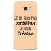 TPU0A52017BORDELIQUEBEIGE - Coque souple pour Samsung Galaxy A5-2017 SM-A520F avec impression Motifs Je ne suis pas bordélique