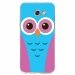 TPU0A52017CHOUETTE3 - Coque souple pour Samsung Galaxy A5-2017 SM-A520F avec impression Motifs chouette bleue et rose