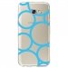 TPU0A52017RONDSBLEUS - Coque souple pour Samsung Galaxy A5-2017 SM-A520F avec impression Motifs ronds bleus