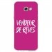 TPU0A52017VENDREVEFUSHIA - Coque souple pour Samsung Galaxy A5-2017 SM-A520F avec impression Motifs vendeur de rêves fushia