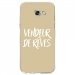 TPU0A52017VENDREVETAUPE - Coque souple pour Samsung Galaxy A5-2017 SM-A520F avec impression Motifs vendeur de rêves taupe