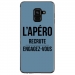 TPU0A8PLUS18APEROBLEU - Coque souple pour Samsung Galaxy A8-Plus 2018 avec impression Motifs l'apéro recrute bleu