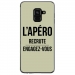 TPU0A8PLUS18APEROVERT - Coque souple pour Samsung Galaxy A8-Plus 2018 avec impression Motifs l'apéro recrute vert
