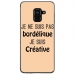 TPU0A8PLUS18BORDELIQUEBEIGE - Coque souple pour Samsung Galaxy A8-Plus 2018 avec impression Motifs Je ne suis pas bordélique beig