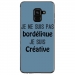 TPU0A8PLUS18BORDELIQUEBLEU - Coque souple pour Samsung Galaxy A8-Plus 2018 avec impression Motifs Je ne suis pas bordélique bleu