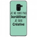 TPU0A8PLUS18BORDELIQUETURQUO - Coque souple pour Samsung Galaxy A8-Plus 2018 avec impression Motifs Je ne suis pas bordélique turq