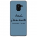 TPU0A8PLUS18CHIANTEBLEU - Coque souple pour Samsung Galaxy A8-Plus 2018 avec impression Motifs Avant, j'étais chiante bleu
